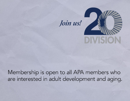 Become a member or Division 20 Become a member or Division 20