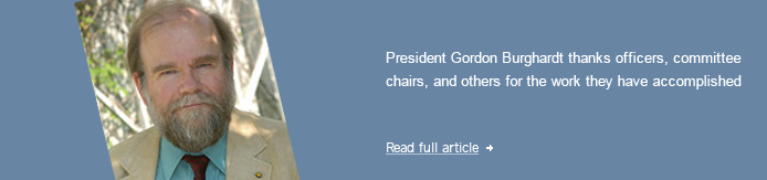 Gordon Burghardt thanks Gordon Burghardt thanks