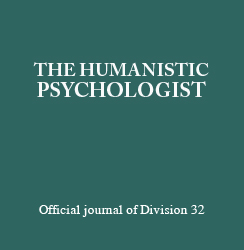 The Humanistic Psychologist The Humanistic Psychologist