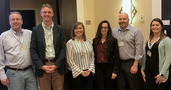 Current SEPCS President Jonathon Crystal (first from left) with a cadre of SEPCS members and affiliates at SEPA Charleston as part of the SEPSC Regional Reach-Out series.