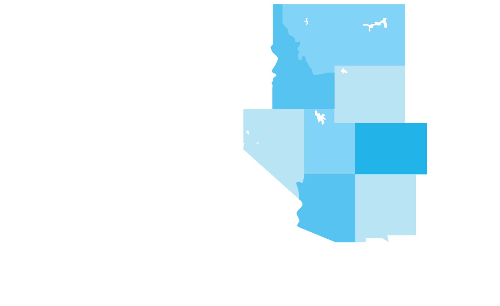 US West Mountain states