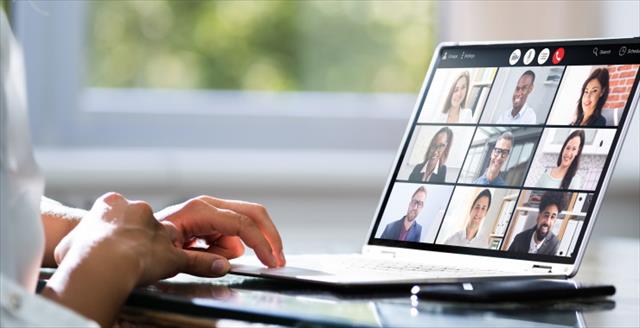computer screen depicting a video call