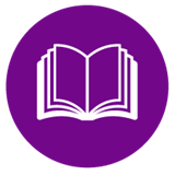 purple book icon