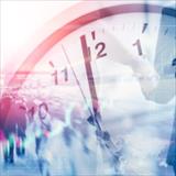 blurred image of a clock