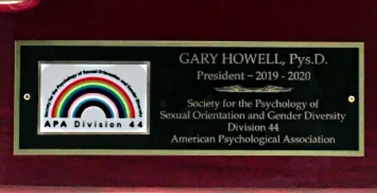plaque for gary-howell