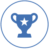 Icon representing an award