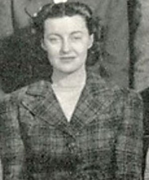 Margaret Ruth Kuenne, from a 1945 State University of Iowa yearbook photo