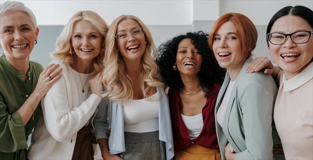 Diverse group of women