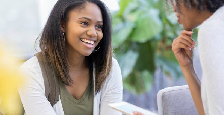 Young woman smiling