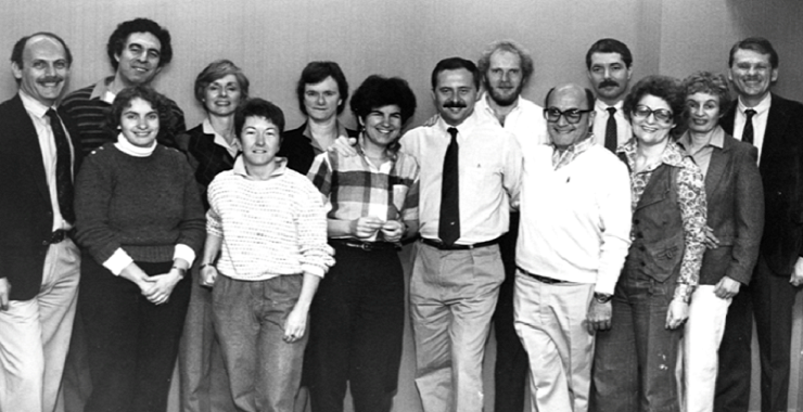 The Div. 44 executive committee and friends in 1985 The Div. 44 executive committee and friends in 1985