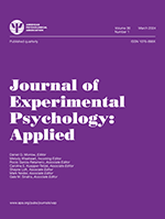 Cover of Journal of Experimental Psychology: Applied (medium)